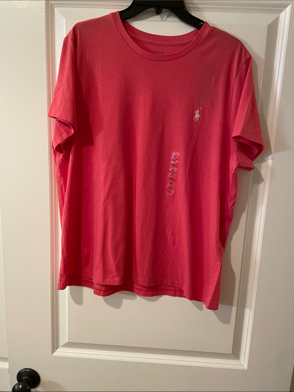 Ralph Lauren Coral Pink Embroidered Pony Tee
